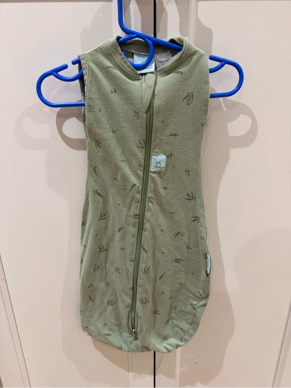 Ergopouch 0-3m Olive Green Baby Sleep Sack with Front Zip - Soft Cozy Sleepwear